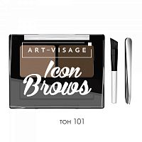 ART-VISAGE Двойные тени для бровей ICON BROWS, оттенок 101