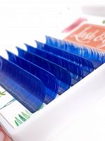 Ресницы цветные Lash&Go синие 16 линий